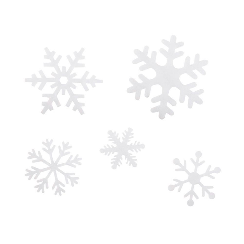 Christmas Ornaments White Snowflakes for Decoration 36Pcs Creative Window Props