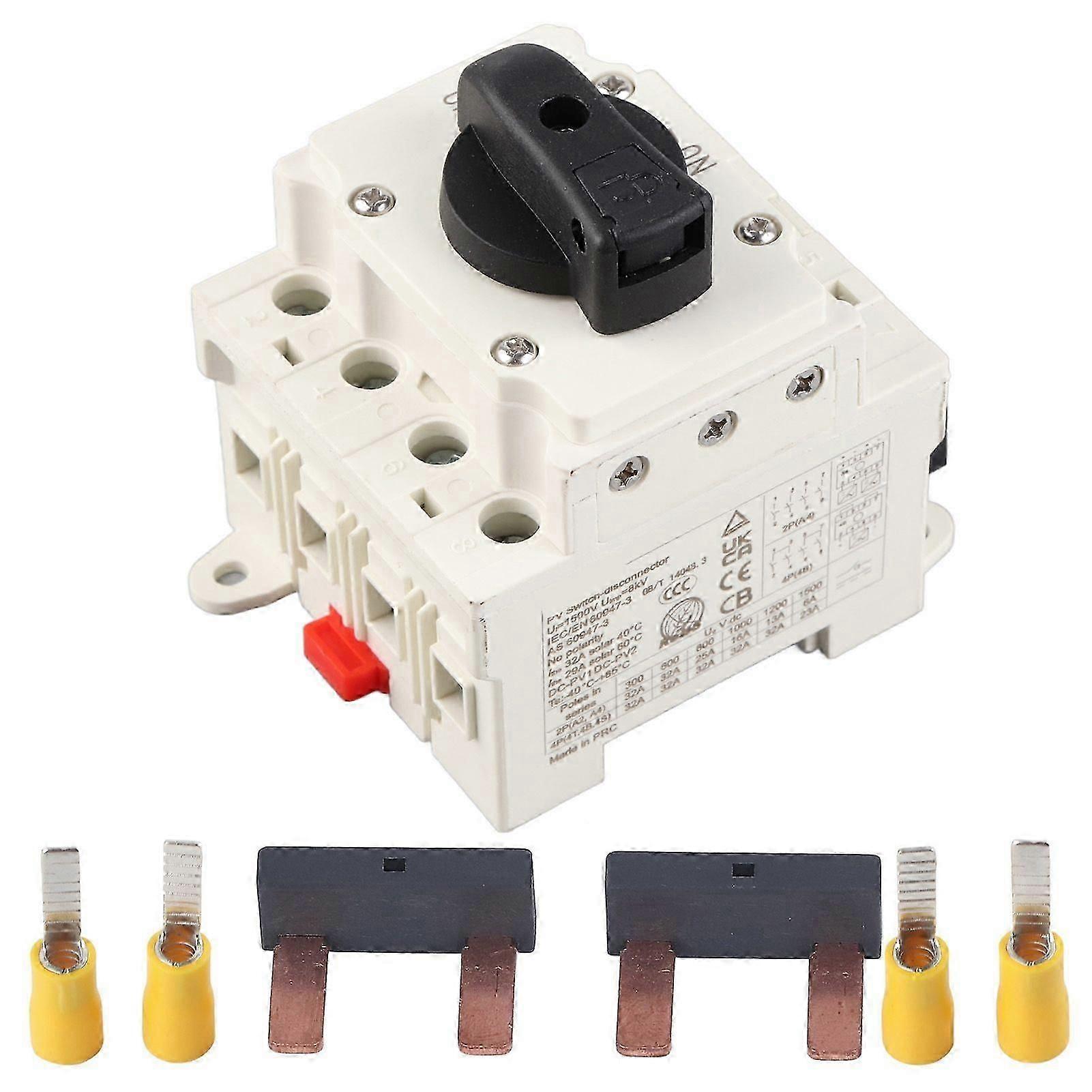 High quality  DC1000VDC 32A Solar DC Isolation Switch PV DC Battery Disconnect