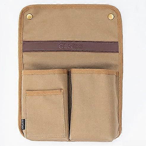 Hiking Accessory Folding Chair Organizer Canvas With Multiple Pockets For Quick Item Retrieval Camping Gear Organizer