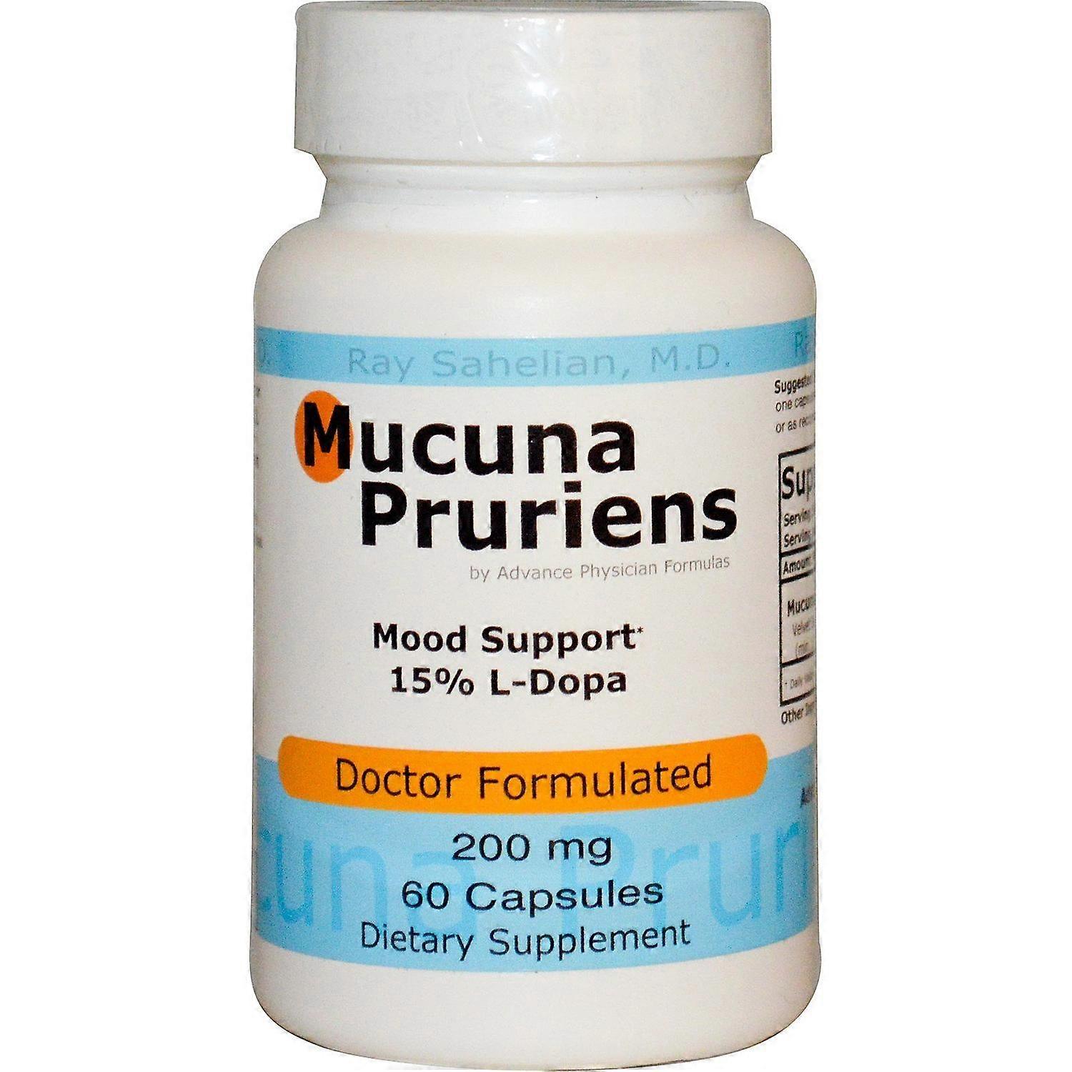 Advance Physician Formulas, Mucuna Pruriens, 200 mg, 60 Capsules