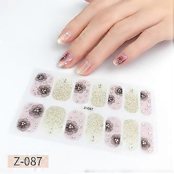 Wasserdichte Nagelaufkleber 3D-farbige Diamantaufkleber Schwangere Frauen können Diamantnagelaufkleber im Stil 3D dreidimensionaler Diamant Z-0087 verwenden