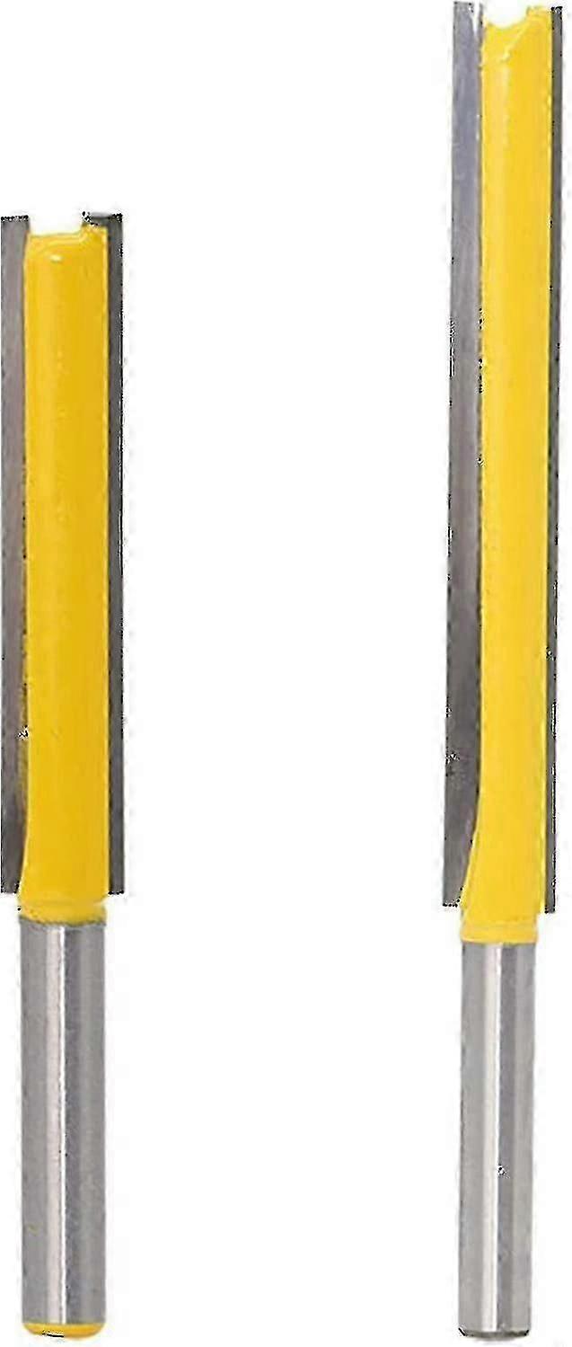 2 stk 8mm router bit tre router fløyter ekstra lang rett rett trebearbeiding fresing kutter tre hao