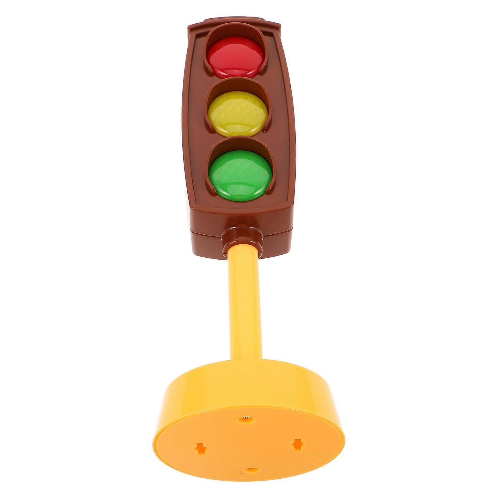 Traffic Signal Light Model with Lighting and Sounds 2Pcs for Role Play Toys