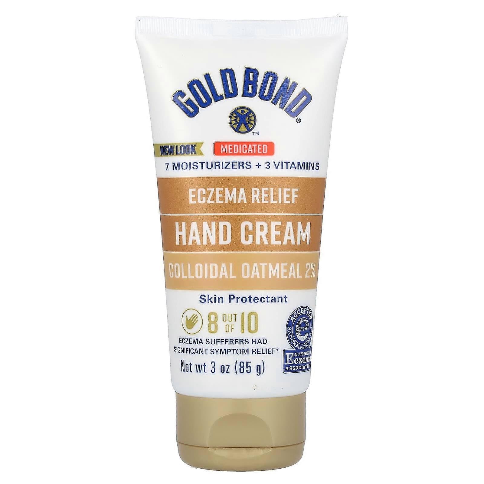 Medicated, Eczema Relief Hand Cream, 3 oz (85 g)