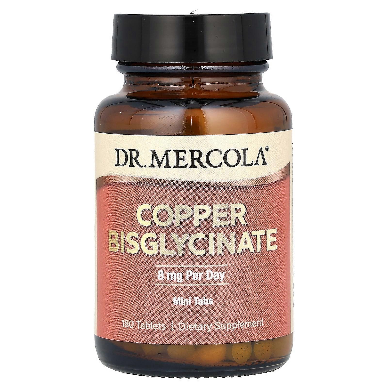 Copper Bisglycinate, 8 mg, 180 Tablets