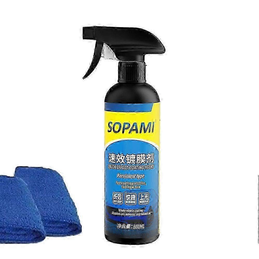 Sopami רכב ציפוי ספריי מהיר מעיל רכב שעווה פולנית ספריי רכב הגנה ננו קרמיקה אפקט מהיר רכב ציפוי סוכן ספריי-jc