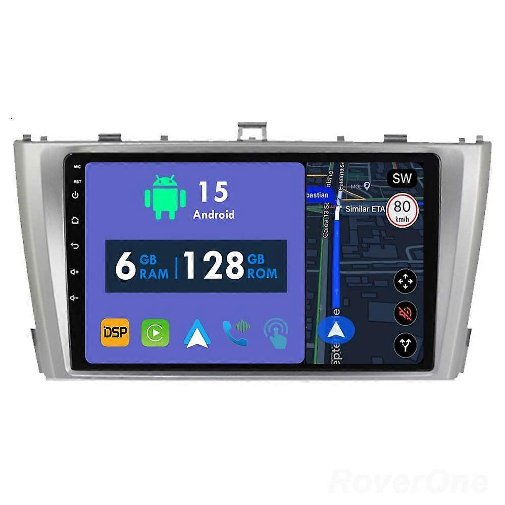 Car Radio 6G+128G CarPlay GPS Navigation Head Unit for Toyota Avensis 3 2008 - 2015 Android Auto Bluetooth Stereo Touch Screen