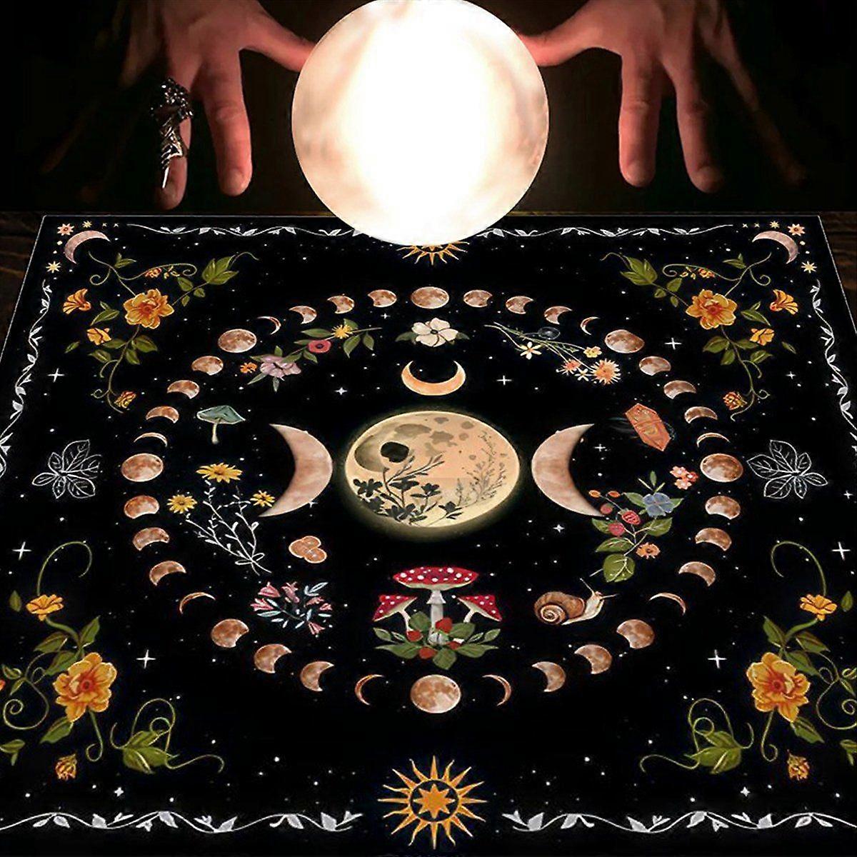 Tarot Card Tablecloth,Fortune Telling Card Mat,Board Game Cloth Mat,G