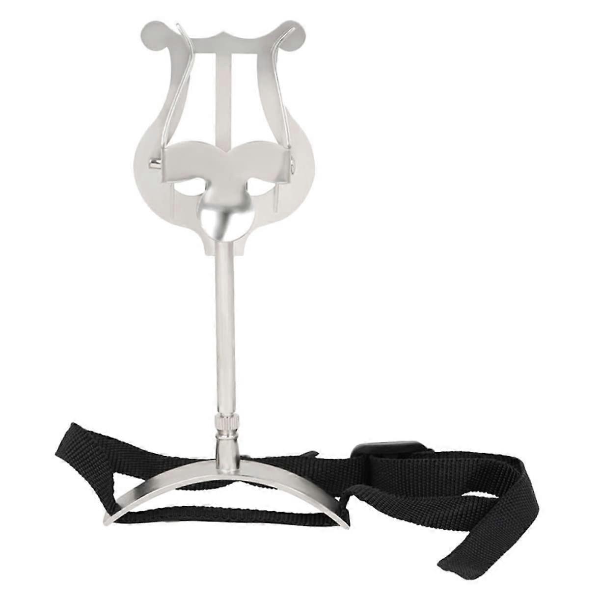 Portable Silver Euphonium Music Stand Sheet Music Holder, Lightweight Score Rack For Practice And Performance