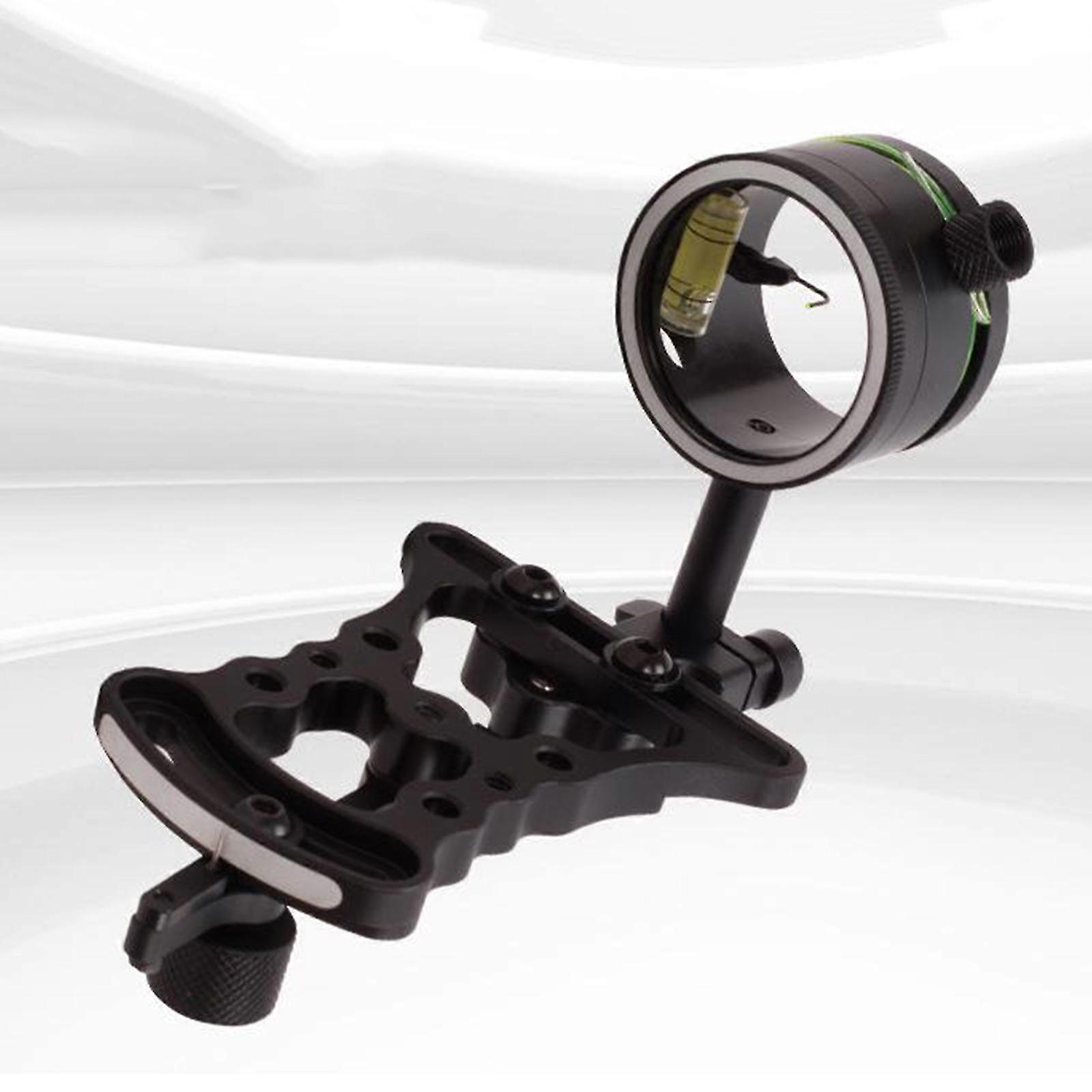 Single Pin Bow Sight Ultralight Portable Shooting Slider Archery Compound Bow Sight Right Bow Training Practicing Equipment 25-26s