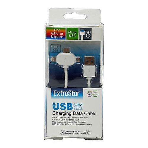 Extrastar 3 in 1 USB Cable