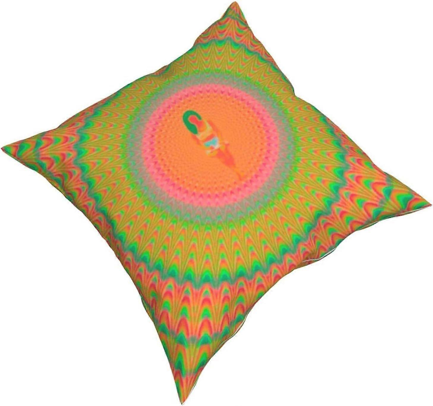 v1408トリップタペストリー枕カバーファッションスクエア枕カバークッションカバー装飾スロー枕カバー18×18インチ45×45センチメートル - TB1408 ij1408