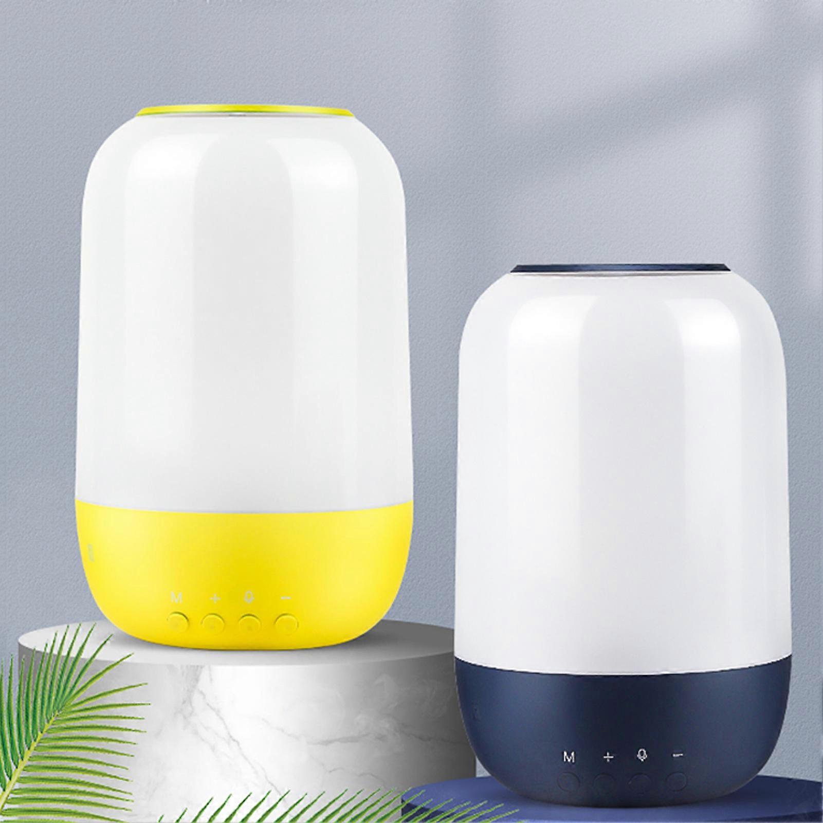 Night Light Bluetooth Speaker Portable Wireless Speaker 7 Color Changing Bedside Table Light for Indoor Outdoor Navy Blue 