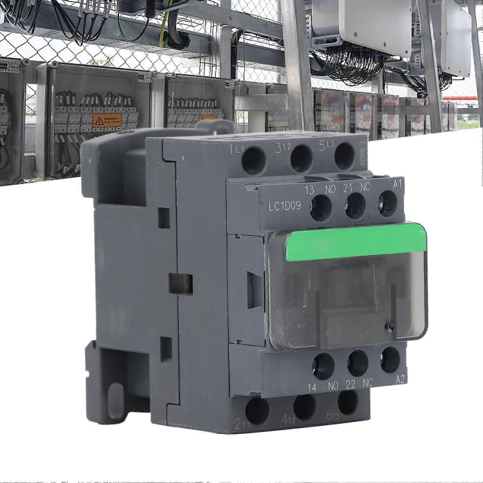 Low Voltage AC Contactor 1 Normally Open 1 Normally Closed LC1D09 Electronic Contactor 9A 380V Rated Voltage AC36V Coil 