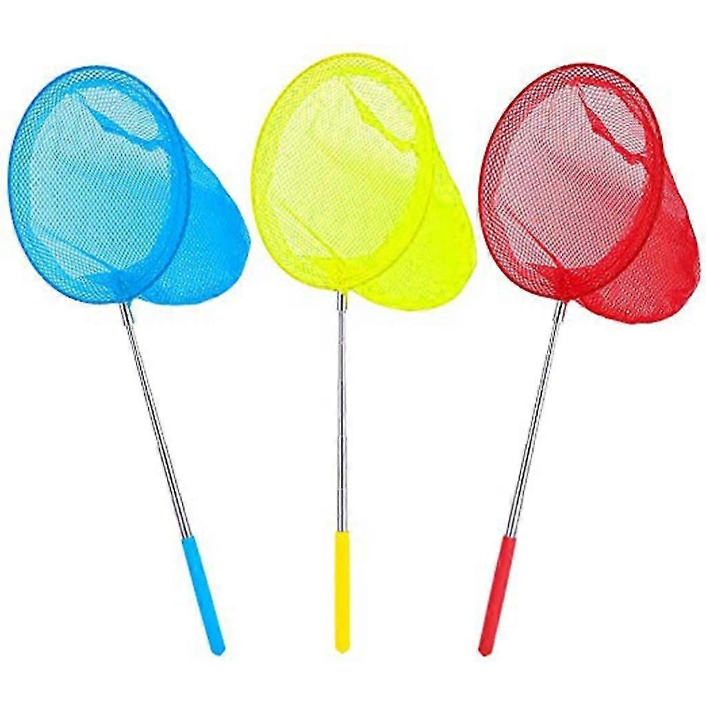 Kids Extendable Fishing Insect Net Telescopic Handle Toy 20Cm Kit