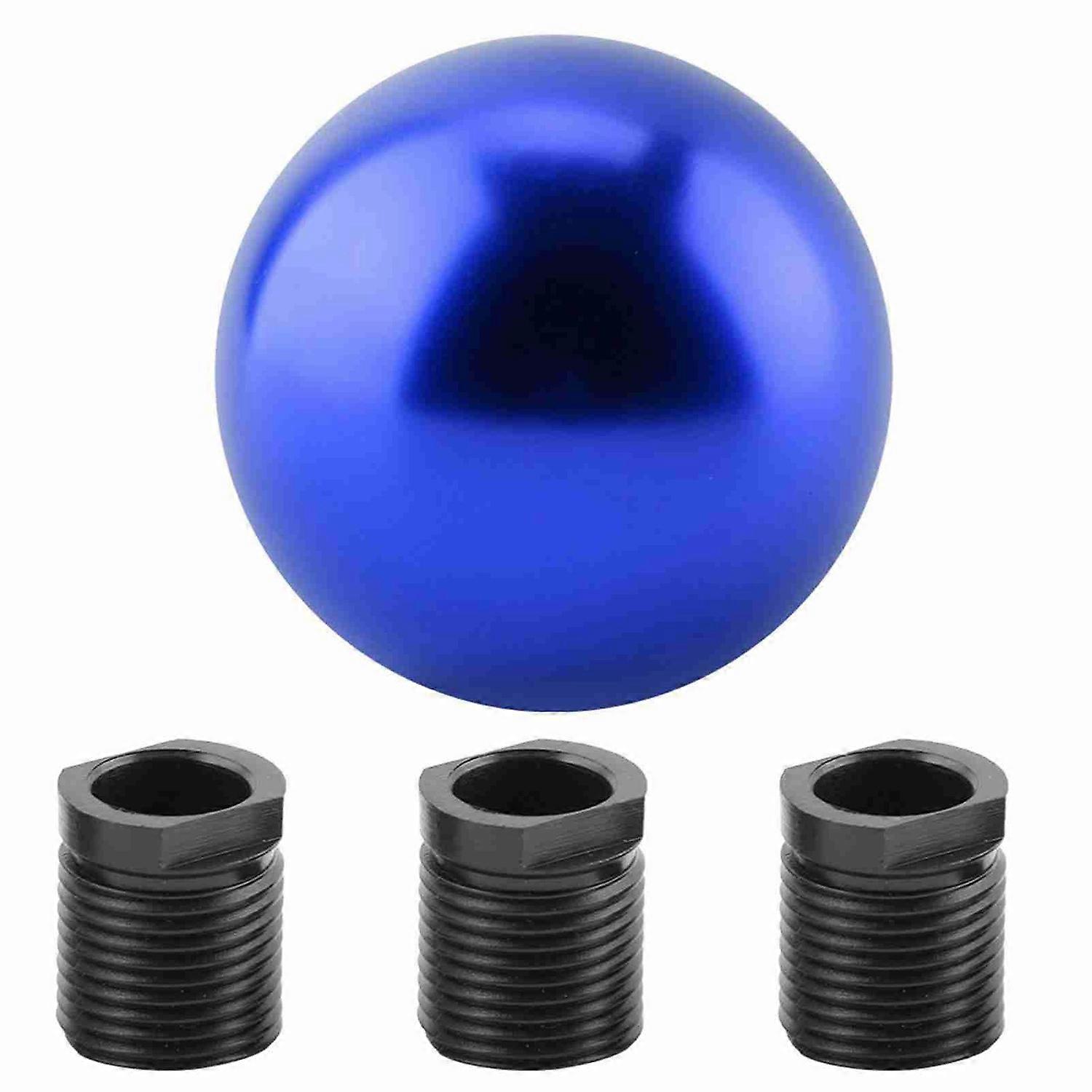 Car Universal Manual Knob Gear Shift Head Round Ball Shape (Blue)