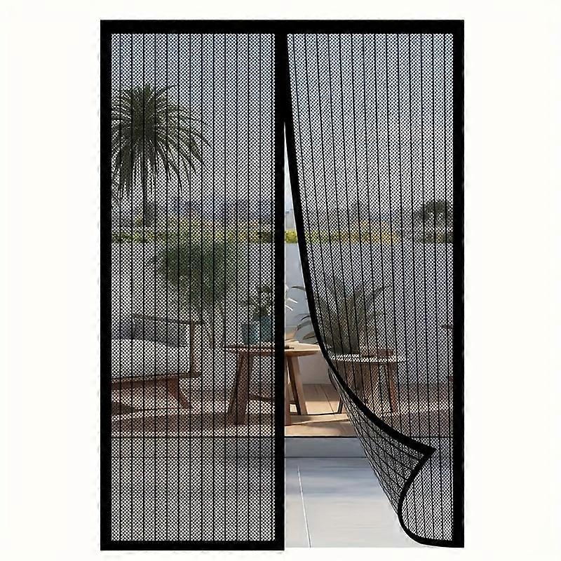 Summer Easy-to-Install Magnetic Mesh Curtains - Insect and Mosquito Repellent、Breathable polyester blend、Classic Style、Suitable