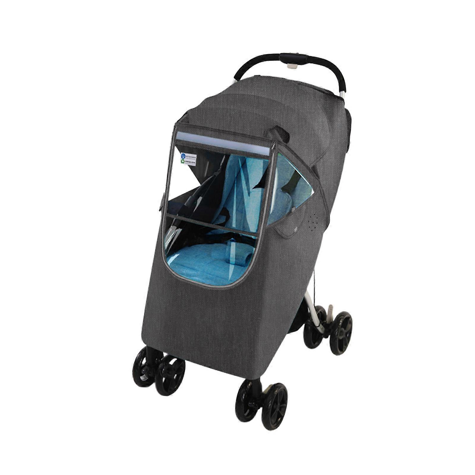 Breathable Strollers Rain Shielding Transparent Window Winter Warm Layer Weather Resistant Design Universal Compatibility Multicolor