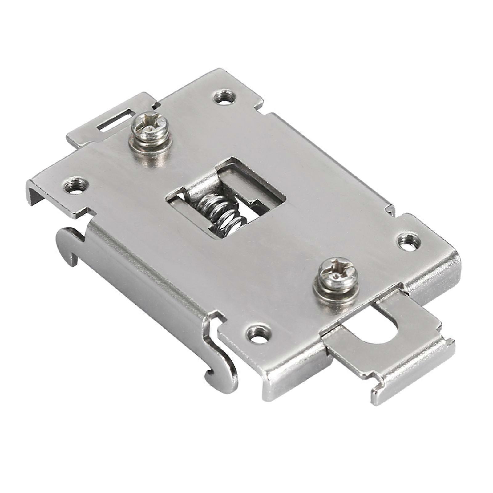 1PCS 35MM DIN Rail Fixed Solid State Relay Clip Clamp With 2 Mounting Screws