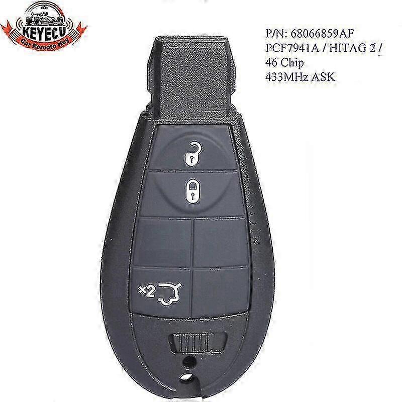 Remote Key Fob for Chrysler 2 3 5 Buttons 433MHz 2009-2013 Yujia