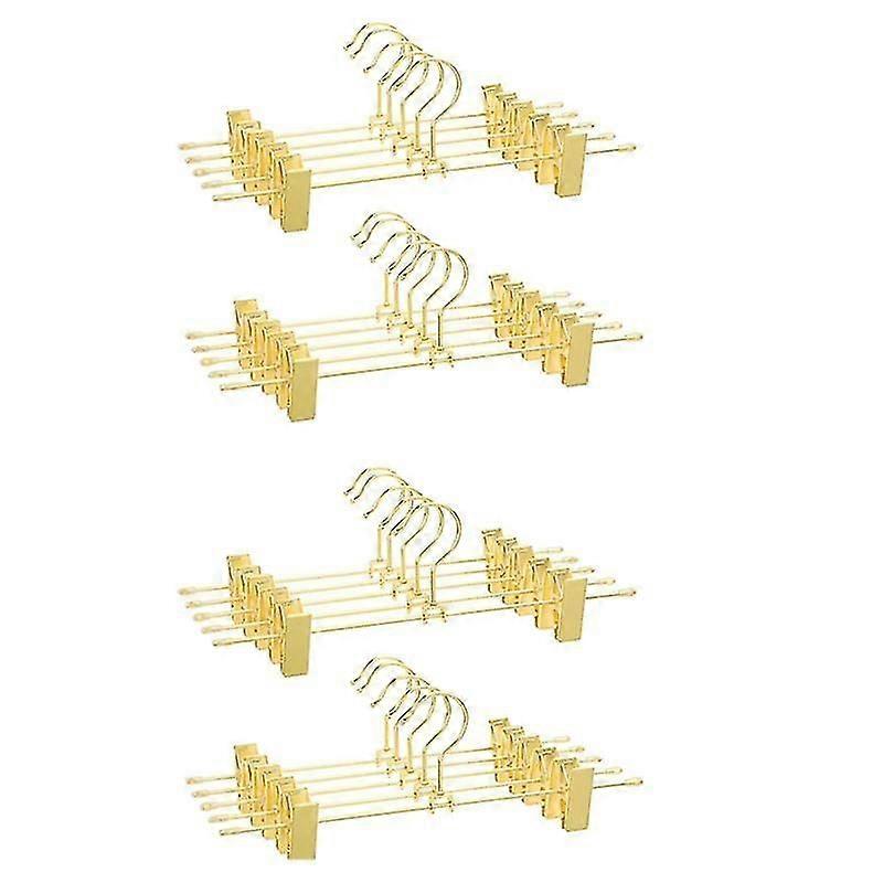金属製ズボンハンガー、20個、ハンガー、30.5cm、滑り止めクリップ2個付き、スカート用