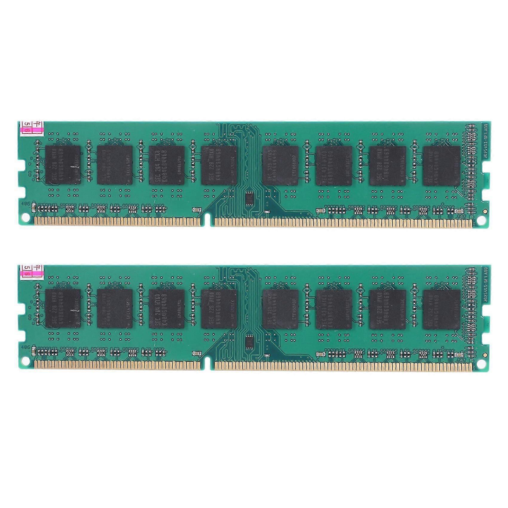 2x 8gb Pc Memory Module Ram Ddr3 Pc3-10600 1333mhz Dimm Desktop For Amd System