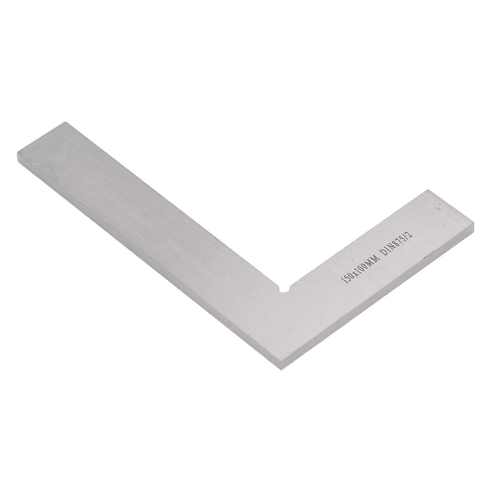 90 Degree Ruler Metal L Shape Square Right Angle Measuring Tool for Machinist Woodworking 150x100mm