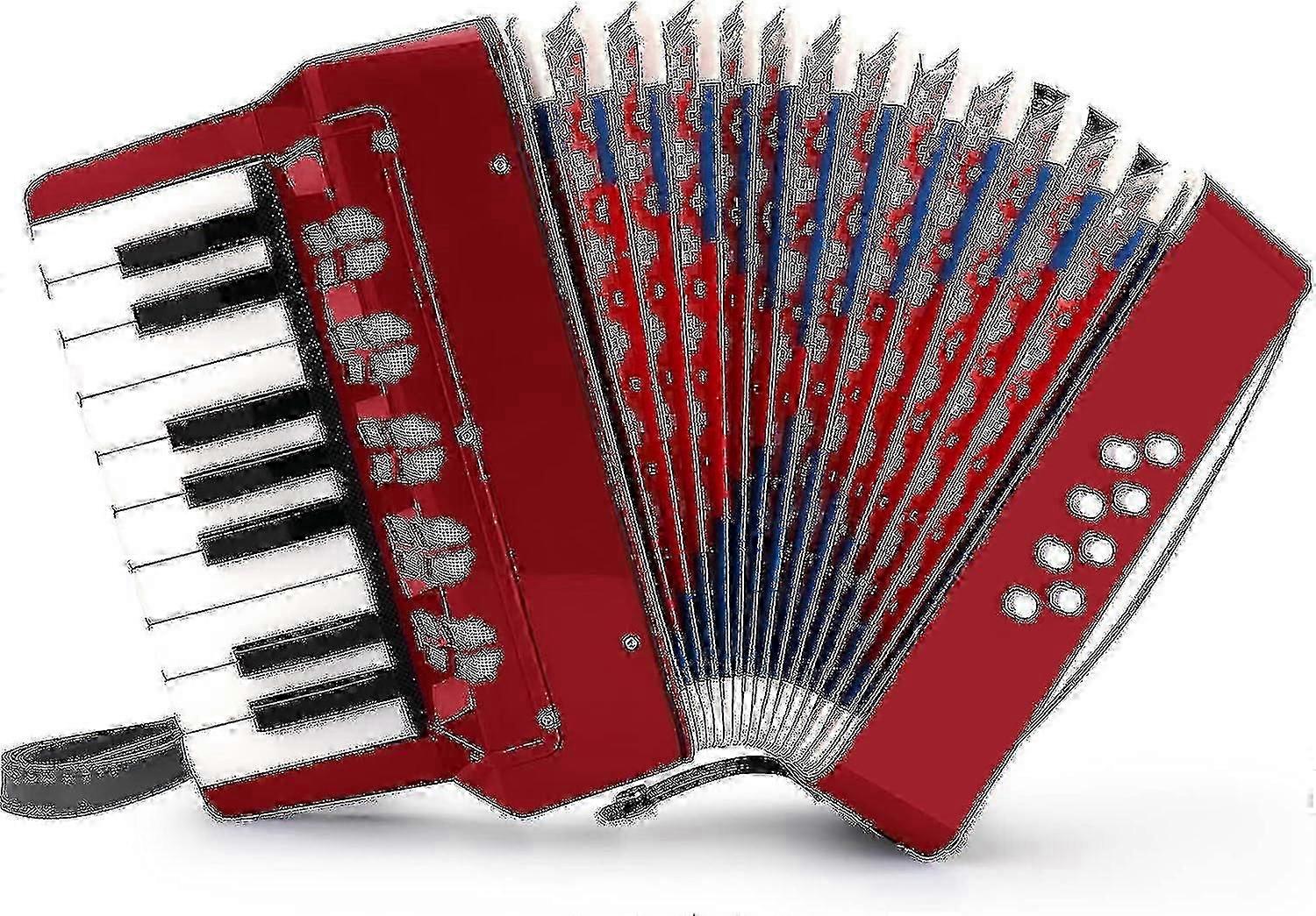 Button accordion 10-key control accordion includes 3 valves Easy to play Lightweight and environment0603 hwyNO.37SH
