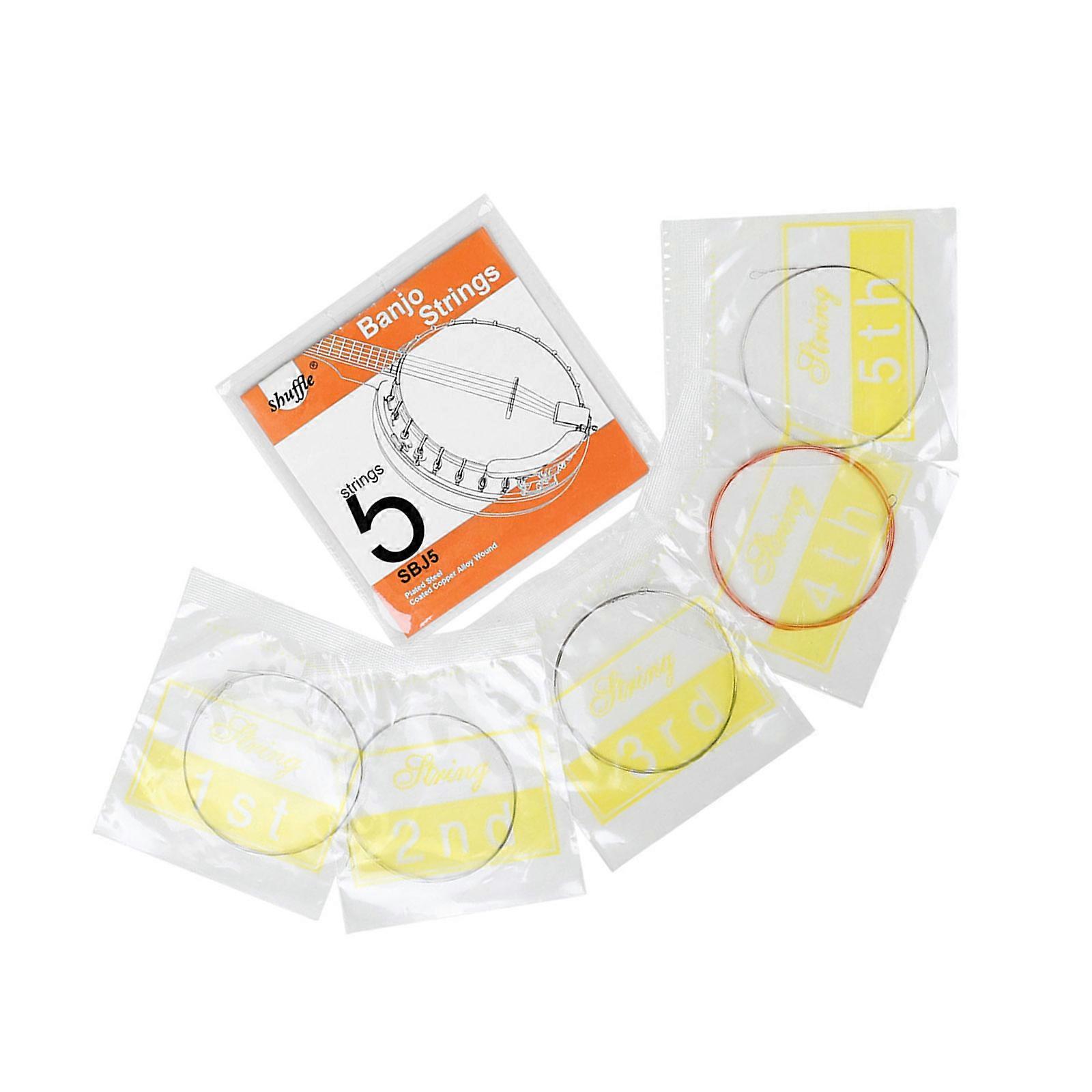 Banjo Music Wire 5 String Set Banjo Accessories Replacement Strings Easy Installation Repair Part Suitable for Banjo Multicolor