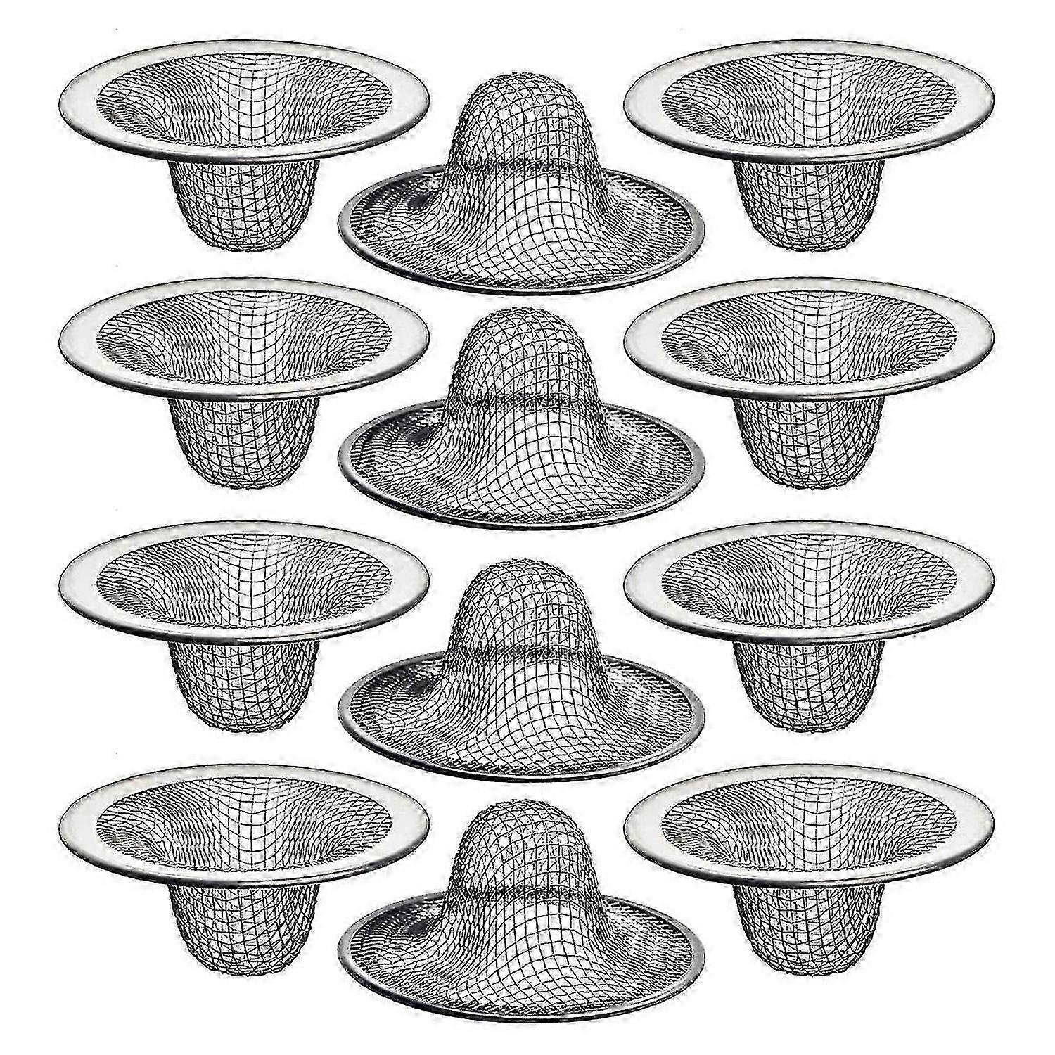 12PCS 2.125In Top/1In Basket-Mesh Sink Drain Strainer for Utility, RV