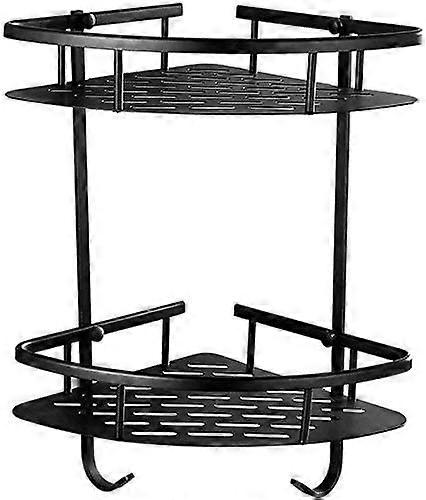 Storage Shelf 2Tier WallMounted Copper Shower Caddy For Bathroom And Kitchen Storage Rack