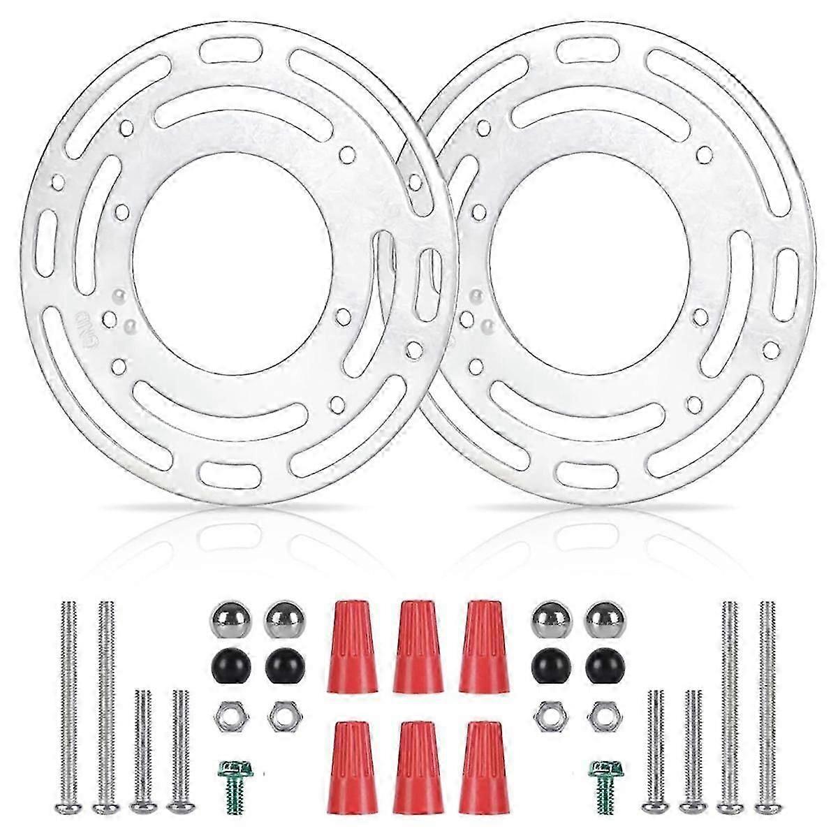 2 Pack Light Fixture Mounting Brackets, Ceiling Light Mounting Plate, Wall Light Mount Blocks with