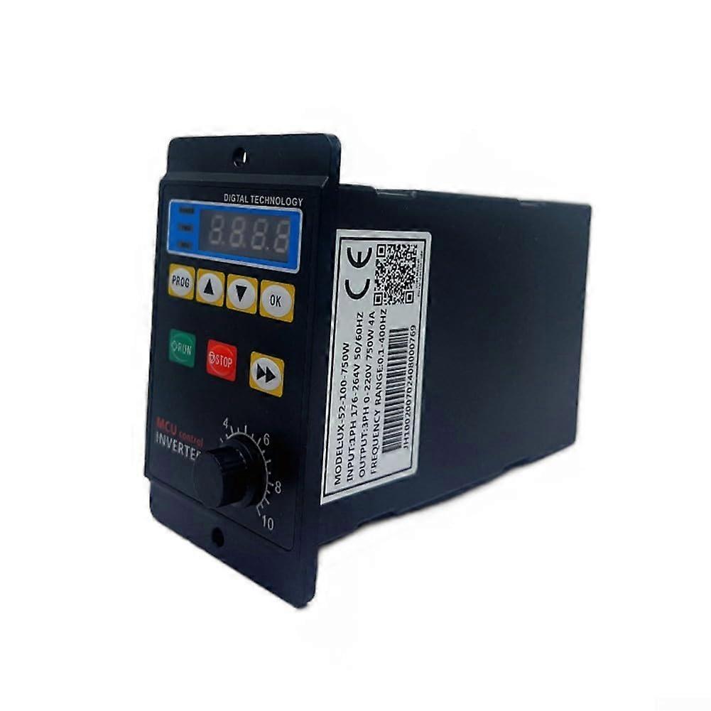 Single Phase to Three Phase Variable Frequency Drive 400/750/1100W with Digital Display 099Hz OverVoltage ShortCircuit Protection