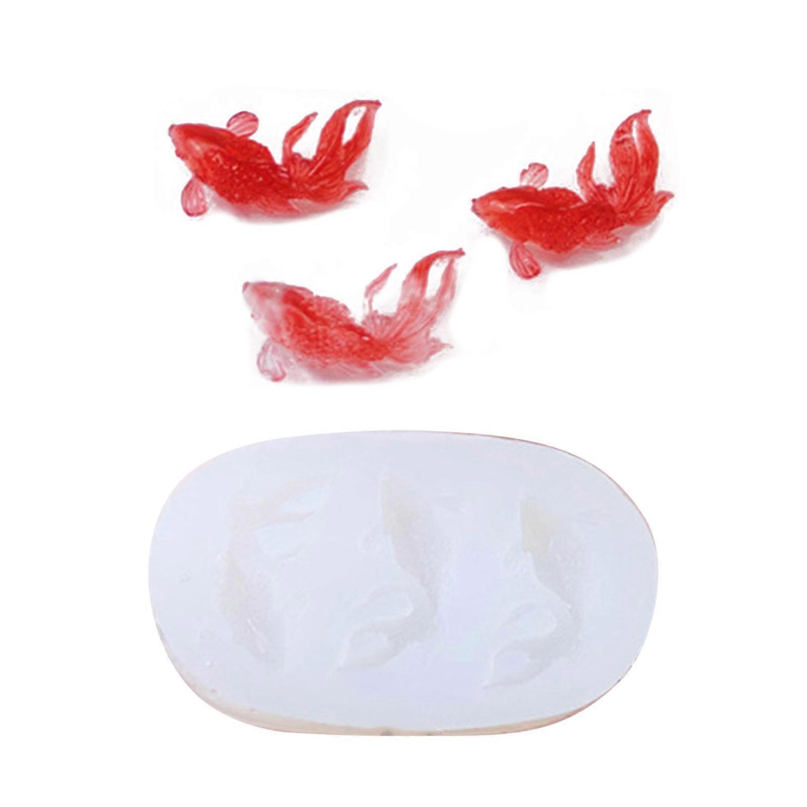 Professional Grade Carp Silicone Baking Mold With Nonstick Front Precise Dimension For Artistic Dessert Presentation Multicolor