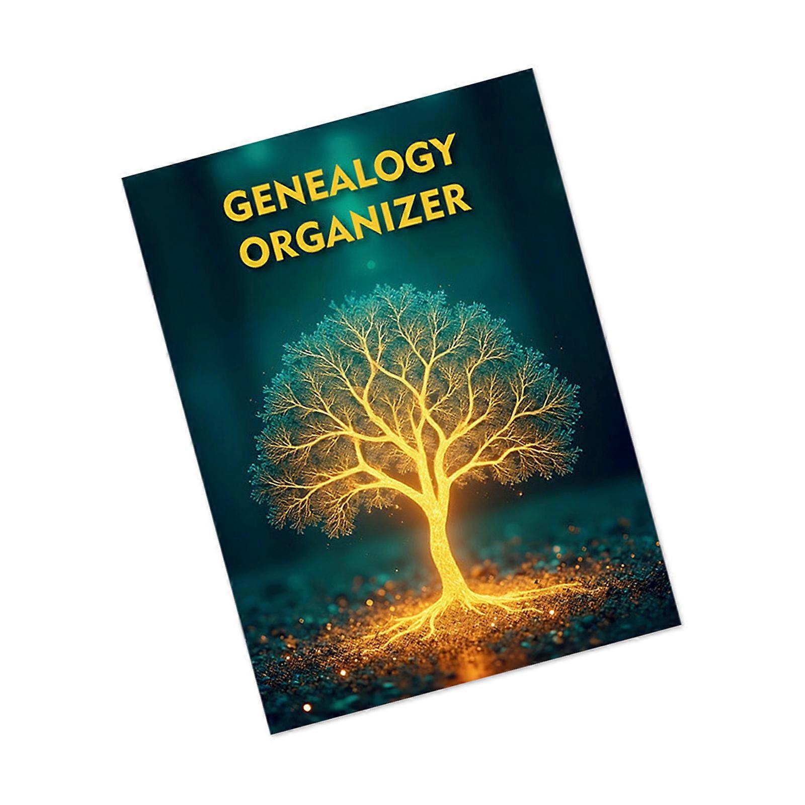 Portable Family Tree Recording Journal Genealogy Organiser Notebook For Generation History Archiving 21x28.5cm Multicolor