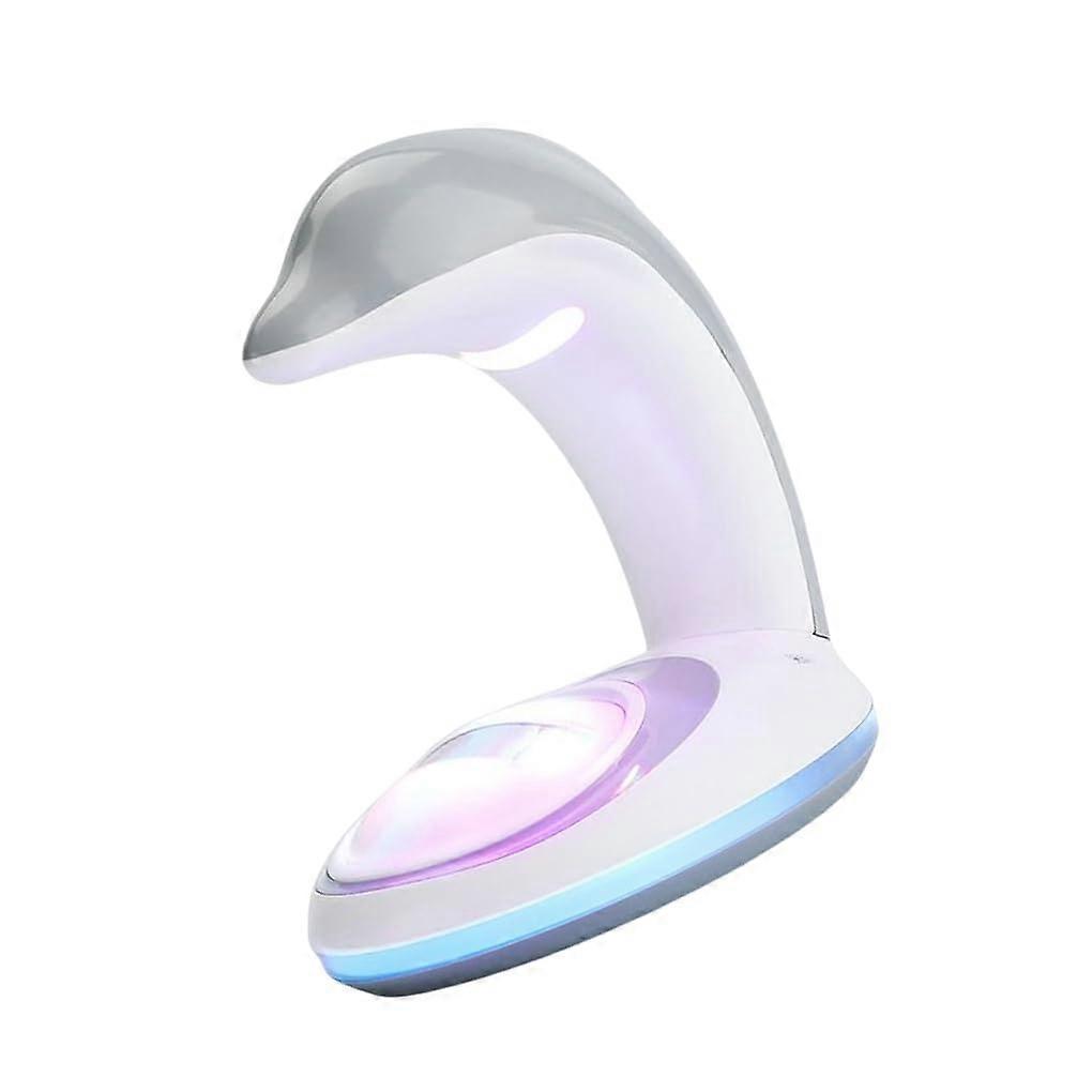 Dolphin Rainbow USB Rechargeable Night Light Projector Lamp for Bedroom and Party, Battery Operated, Dual-Purpose Design