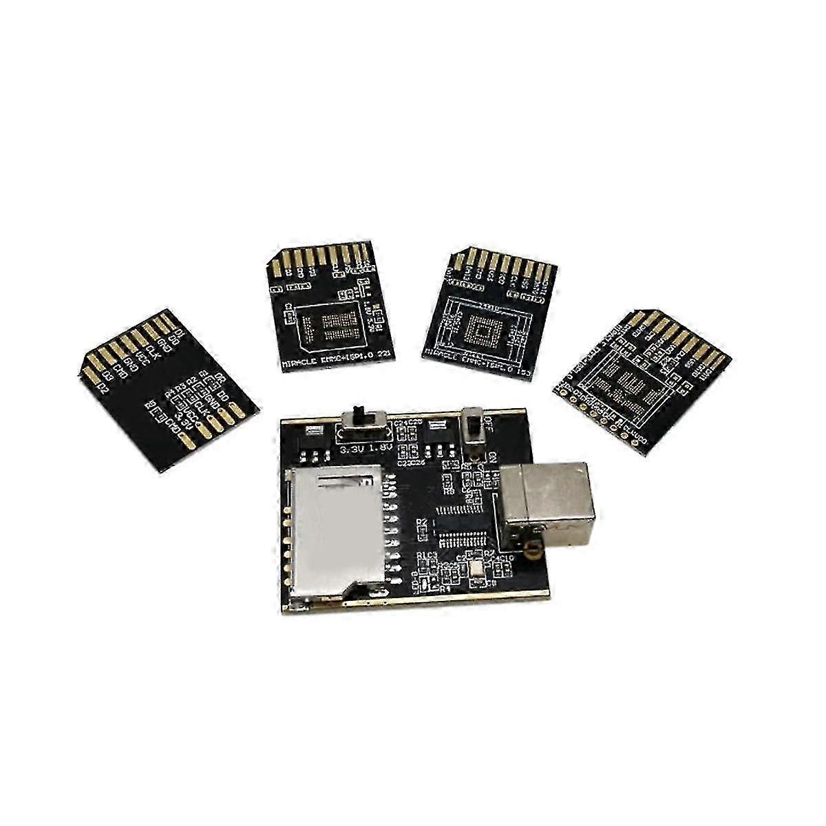 Emmc Plus Tool Emmc Adapter 5 i 1 för BGA 153, 221, 254-platta