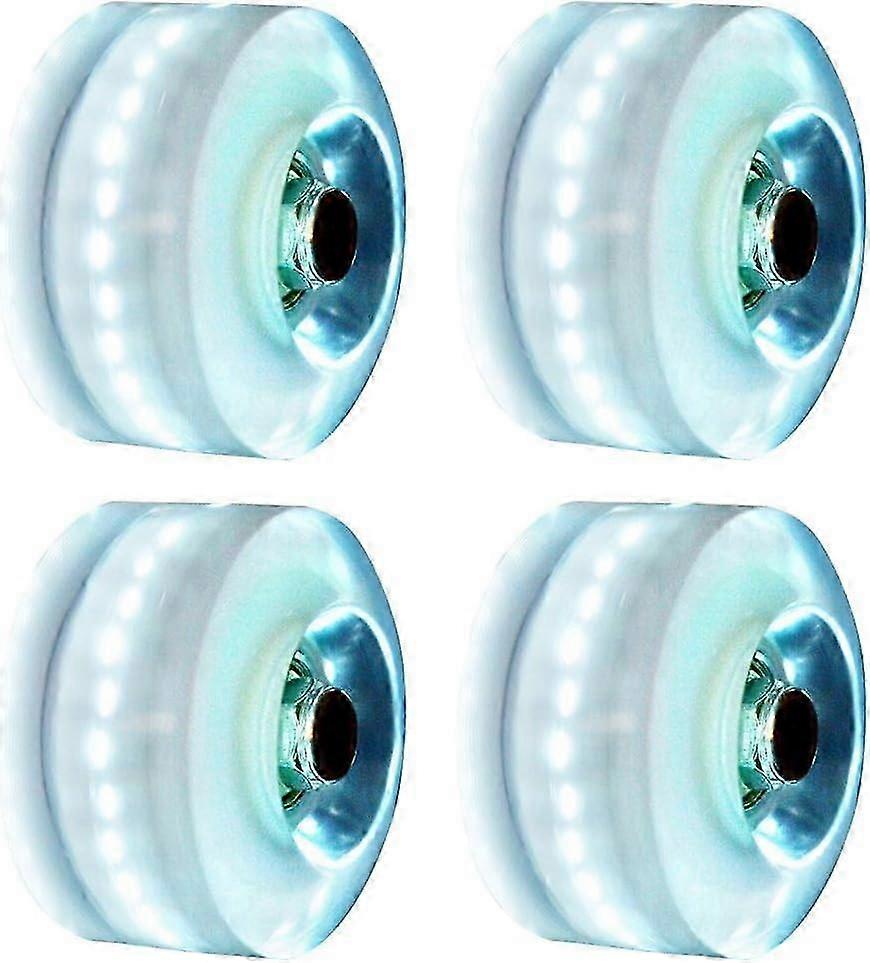 4 light up wheels for roller skates, light up wheels, suitable for double row skating and skateboard p