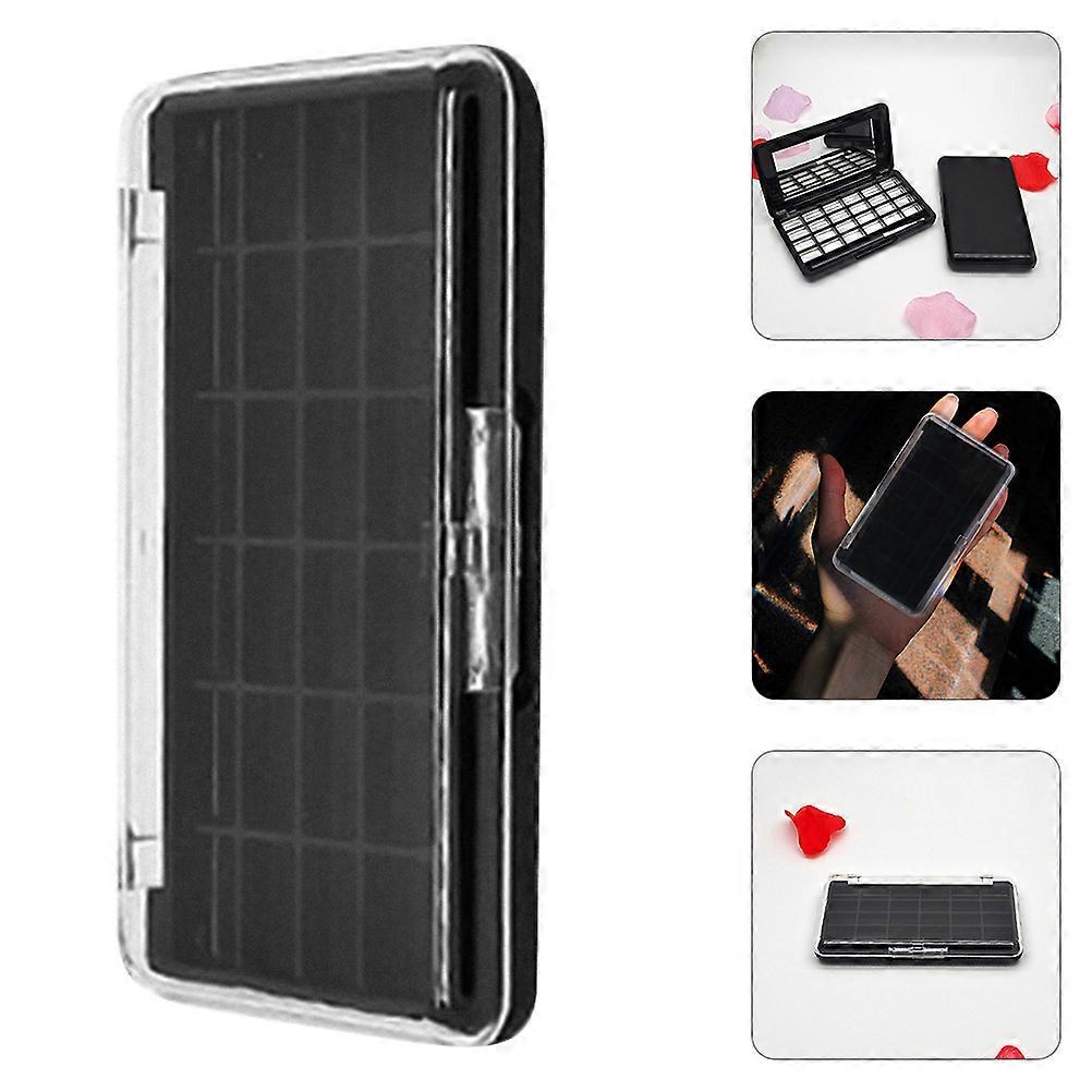 DIY Makeup Tray for Storage 3Pcs Eyeshadow Replacement Box Black