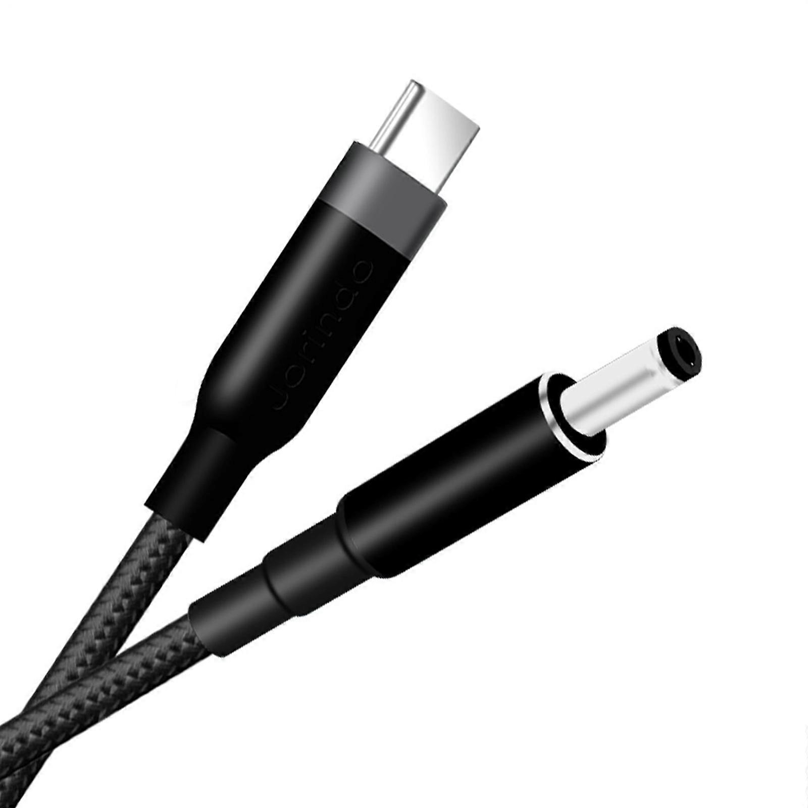 Notebook Power Cable USB C Male to DC5.5x2.1mm Connection Robust Braided Wire for Notebooks 20V 5A Multicolor