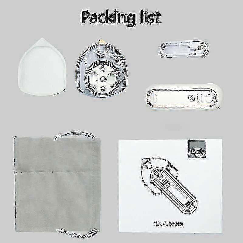 USB 충전식 미니 휴대용 무선 여행용 다리미 - 여행, 공예, 출장용 - 360도 다림질