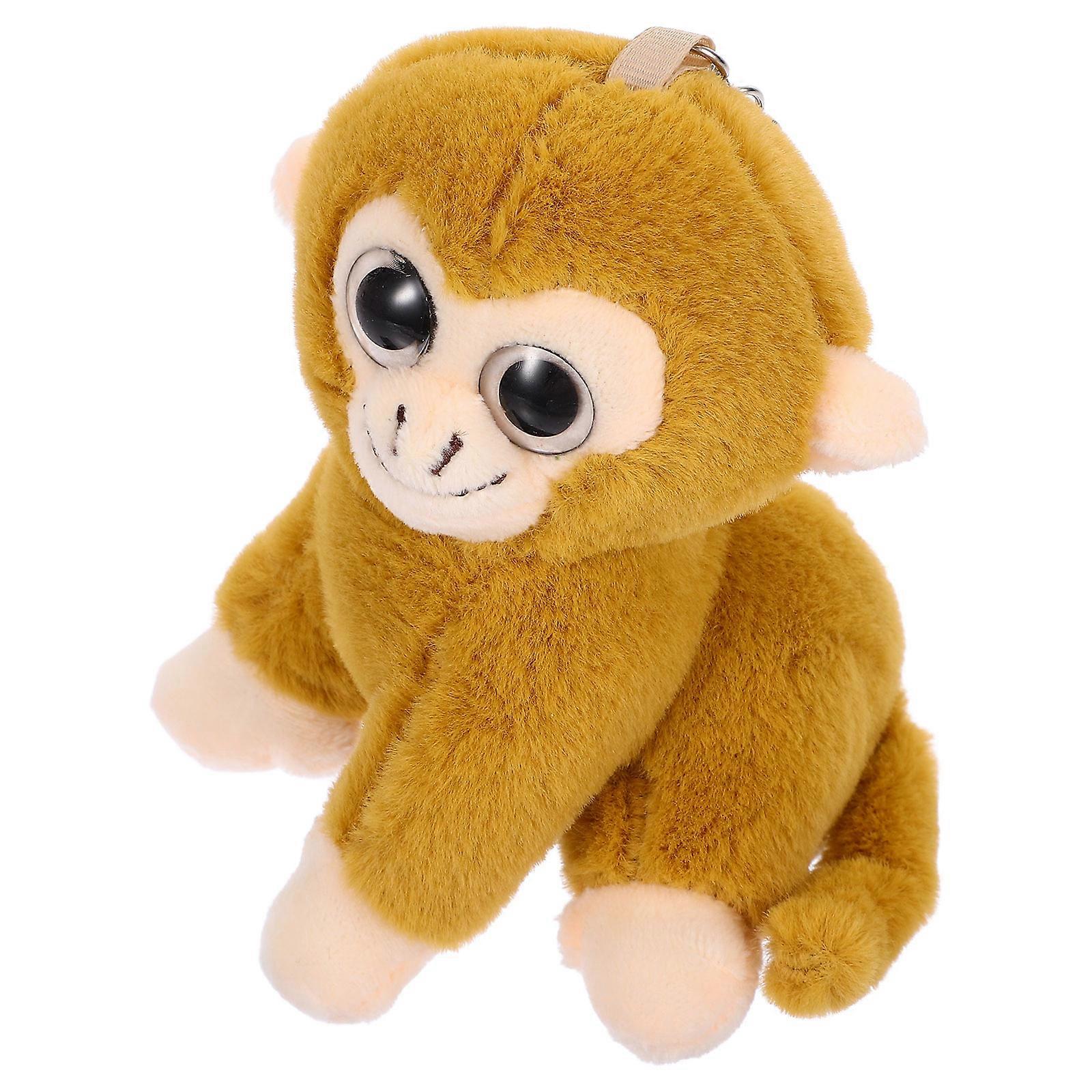 Stuffed Monkey Keychain Plush Pendant for Kids Including Accessory