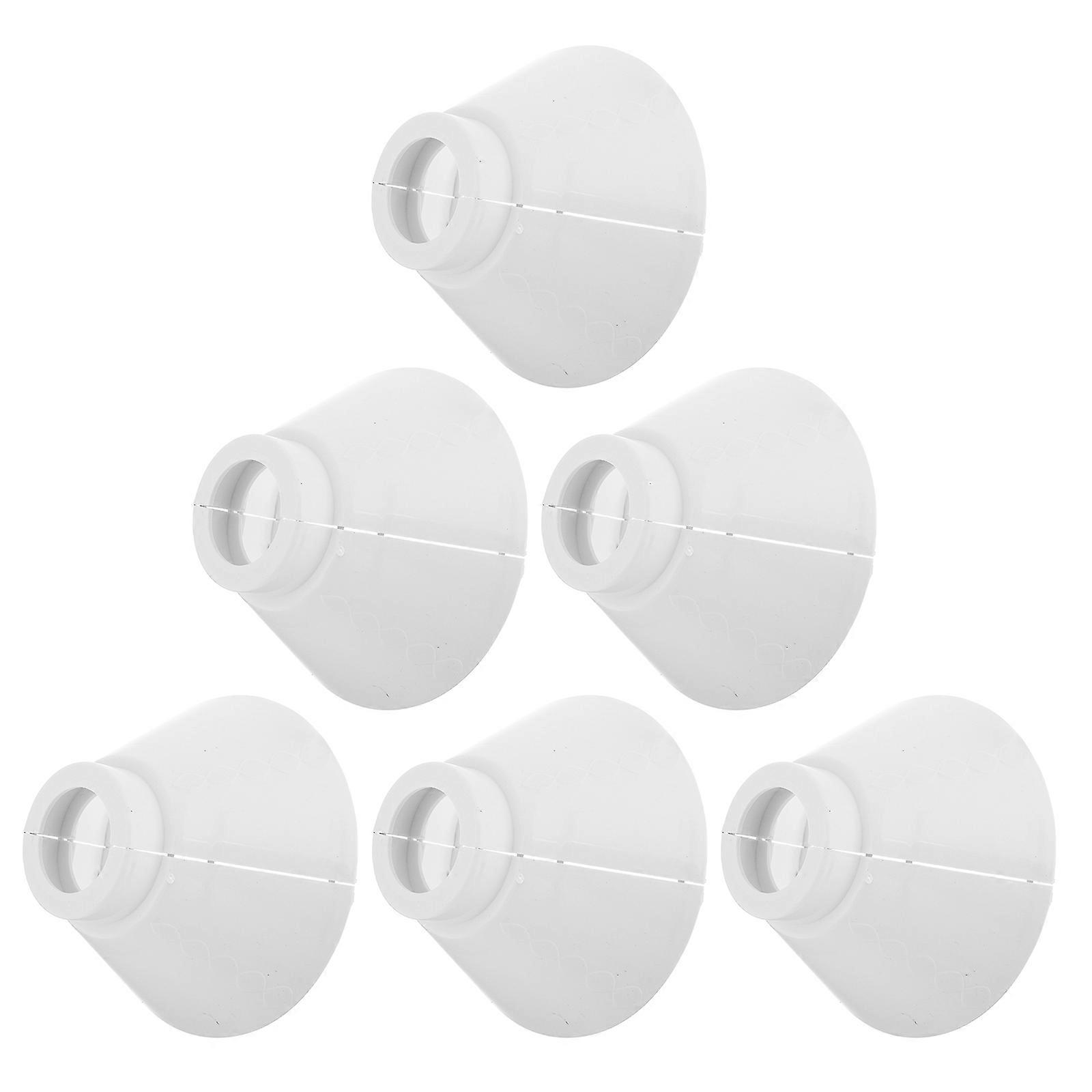 Lamp Shade Plastic Replacement for Pendant Light 6Pairs White Covers