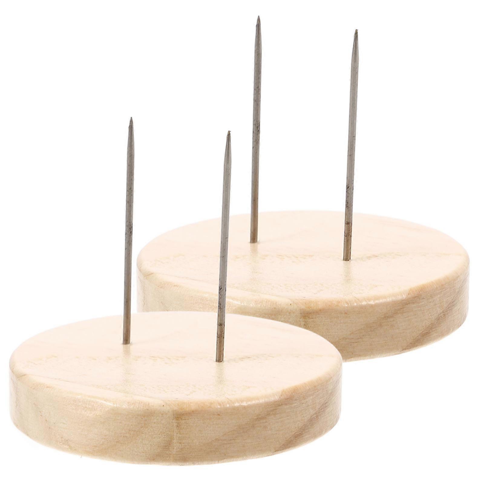 Figure Stands 2Pcs Crochet Doll Display Base Square Style For Miniatures Display 5.00X4.80X4.80CM