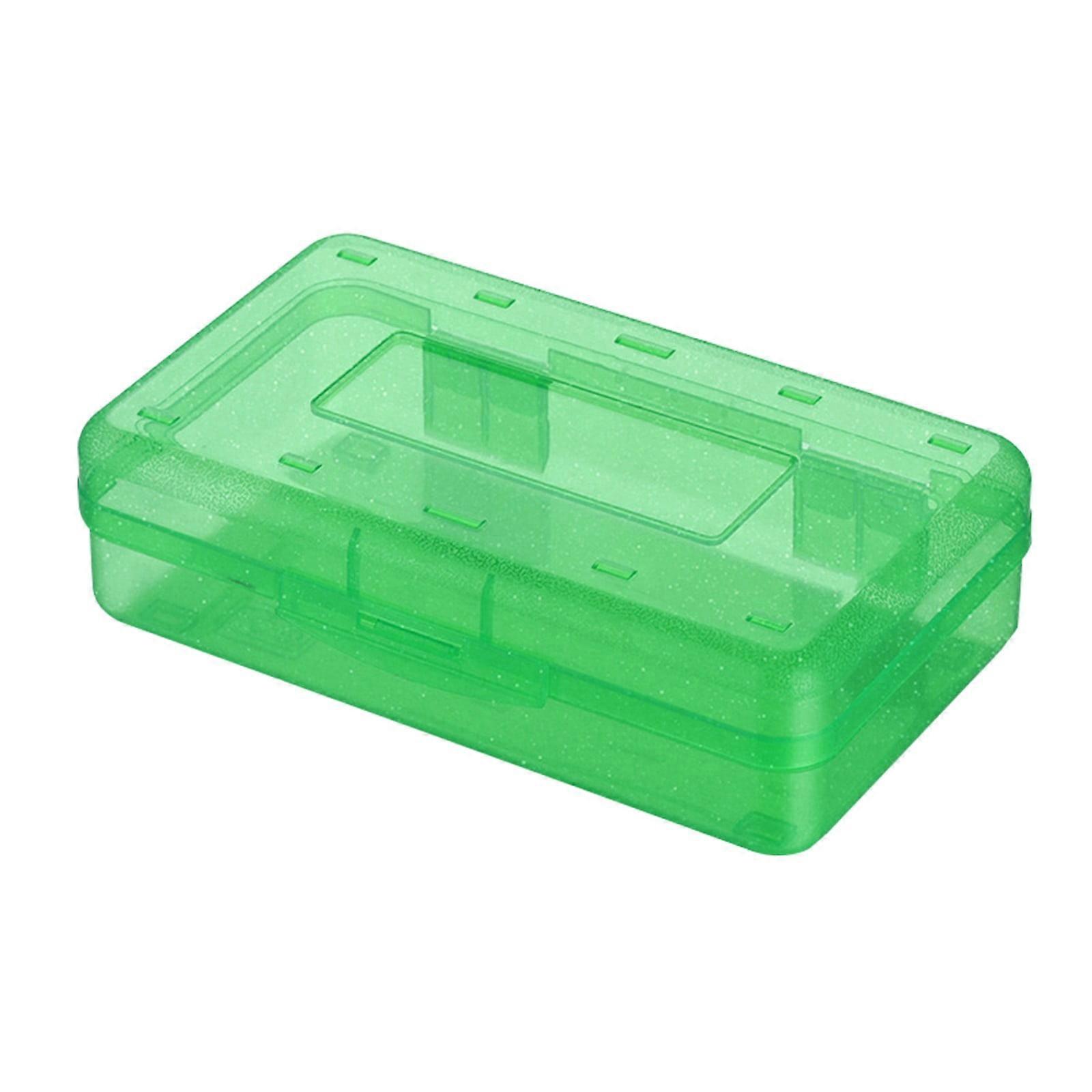 Lmueinov Plastic Large Capacity Pencil Boxes Clear Boxes With Lid Stackable Design Saving Up To 30%