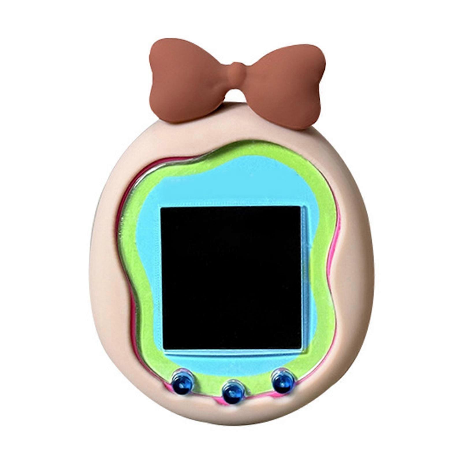 Soft Silicone Protective Sleeve Enclosure For Interactive Digital Toy Provides Enhances Protective And Carrying Comfort  Milk tea color