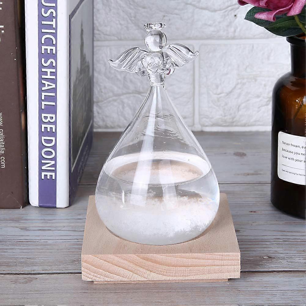 Weather Forecast Bottle with Crystal Pattern Storm Glass for RealTime Display and Home Decor Gift