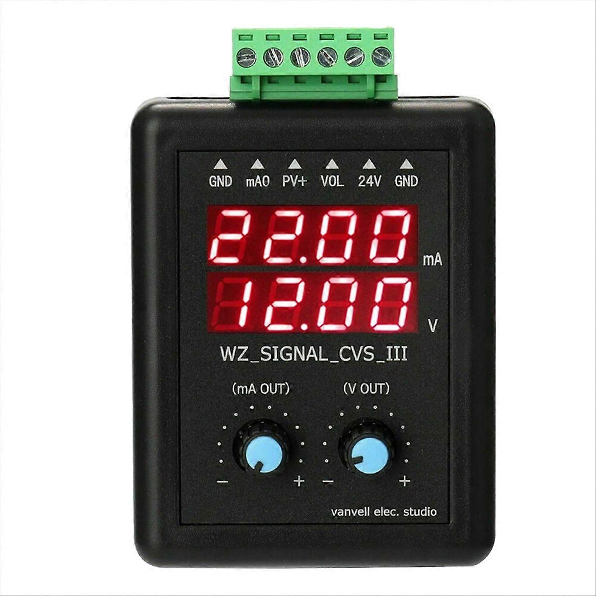 Adjustable 4-20ma Signal Generator 24V Current Voltage  mitter Calibrator 0-10V Constant Current Source Simulation