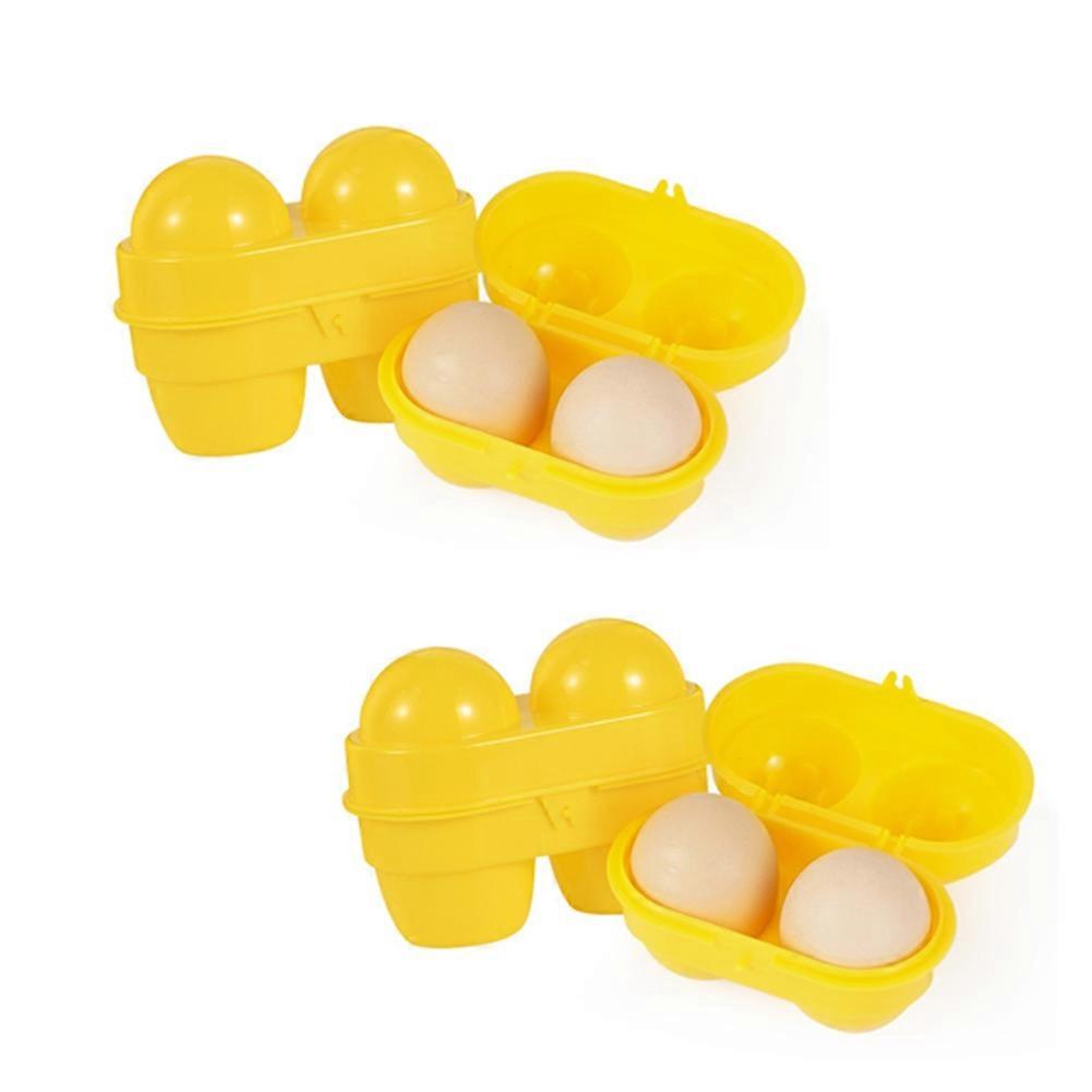 Portable Egg Storage Box,Grid Container with Handle for Refrigerator