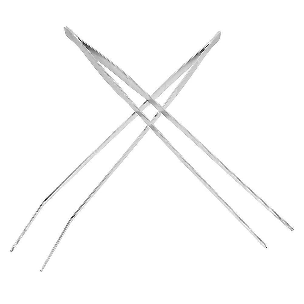 Curved Tweezers for Reptile Feeding Aquarium Tools 4Pcs Set